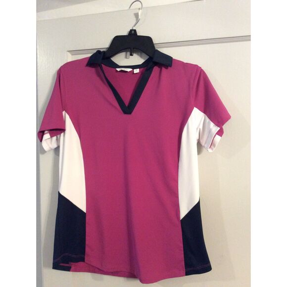 Lady Hagen Medium Golf Polo Color blocked sides - Picture 1 of 4